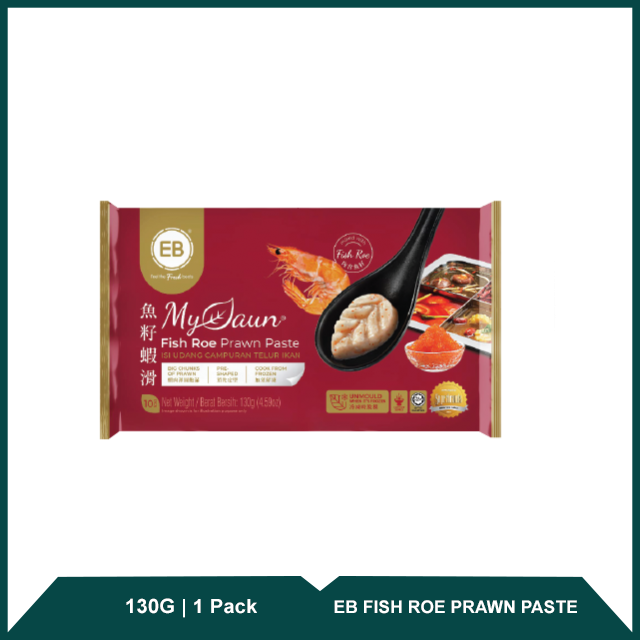 Product EB Fish Roe Prawn Paste 鱼籽虾滑 (小叶) 130g