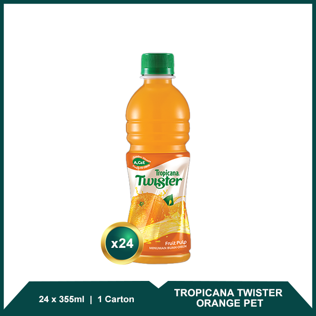 Jocom Product Tropicana Twister Orange Pet Carton X Ml